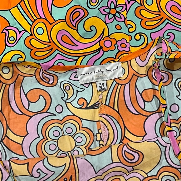 NWOT - NEVER FULLY DRESSED NFD MAXI TANK DRESS GROOVY PSYCHEDELIC PATTERN - Picture 4 of 14